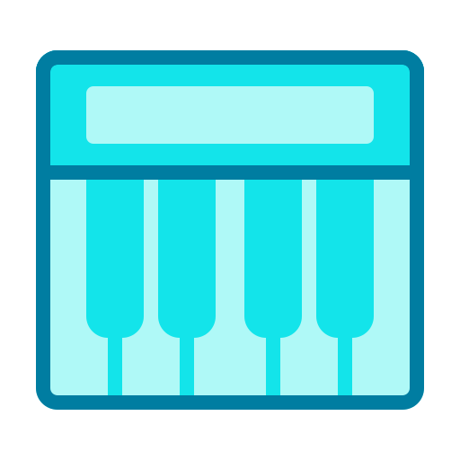 피아노 Generic Blue icon