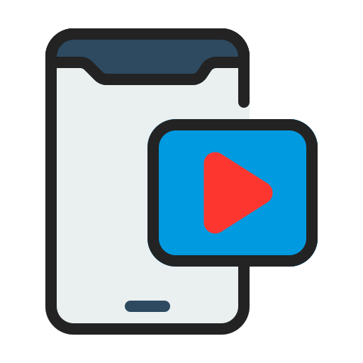 archivo de vídeo Generic Outline Color icono