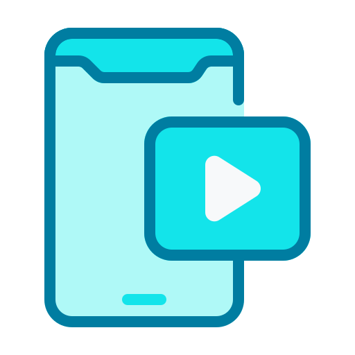 video bestand Generic Blue icoon