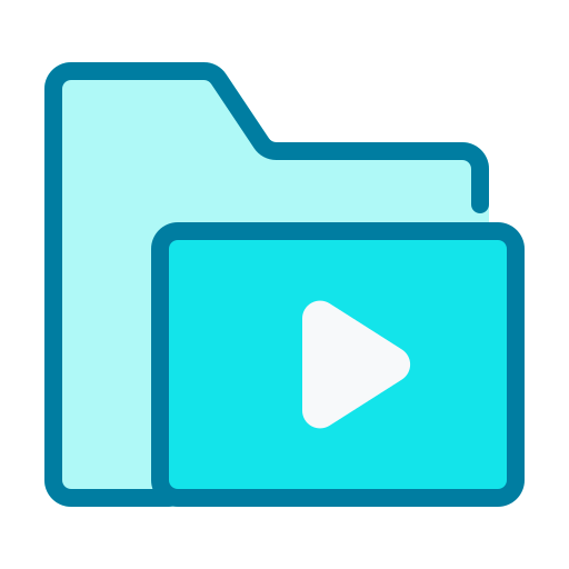 Видео папка Generic Blue иконка