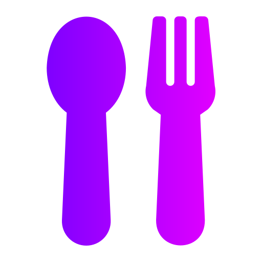 cuchara y tenedor Generic Flat Gradient icono