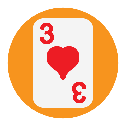 Three of hearts Generic Circular icon