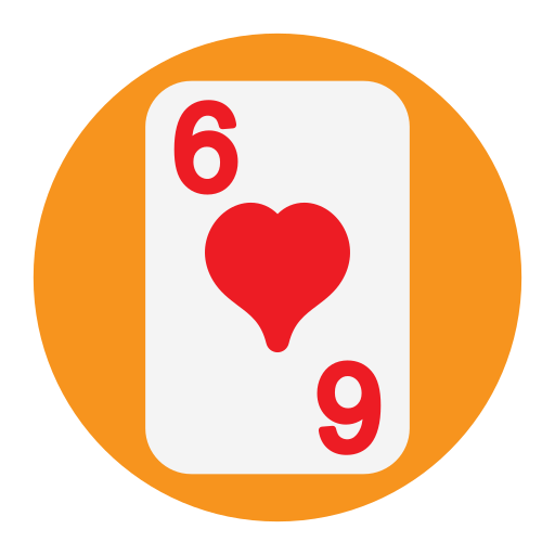 zes van harten Generic Circular icoon