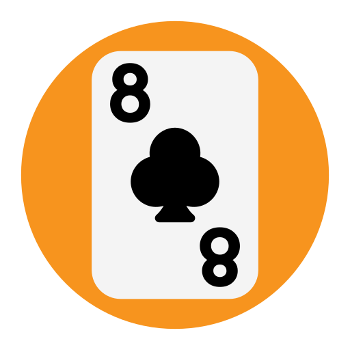 Eight of clubs Generic Circular icon