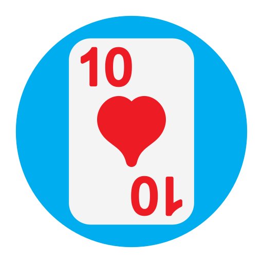 Ten of hearts Generic Circular icon