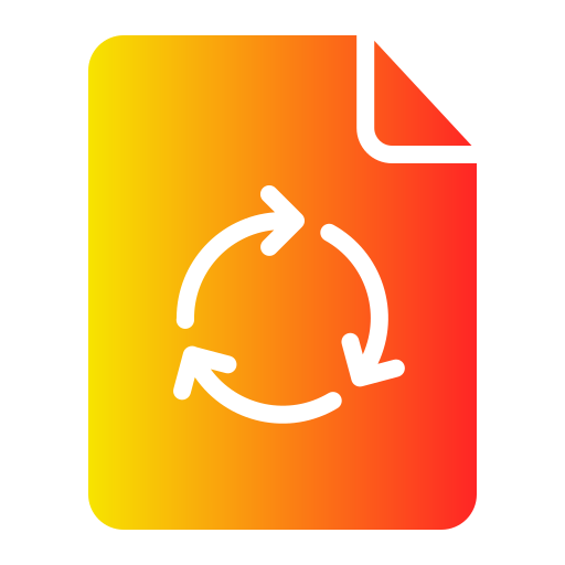 recykling papieru Generic Flat Gradient ikona