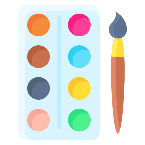 paleta farb Generic Flat ikona