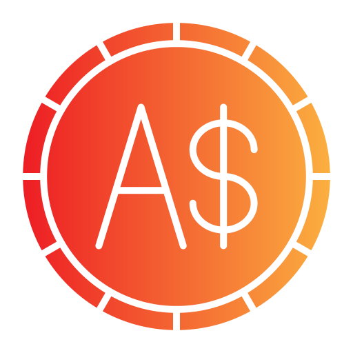 dólar australiano Generic Flat Gradient icono