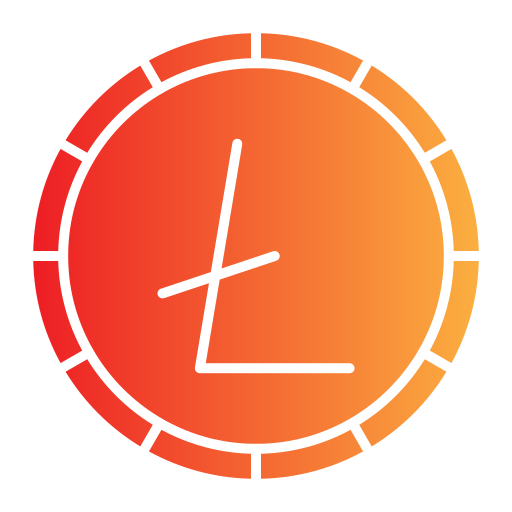 litecoin Generic Flat Gradient icono