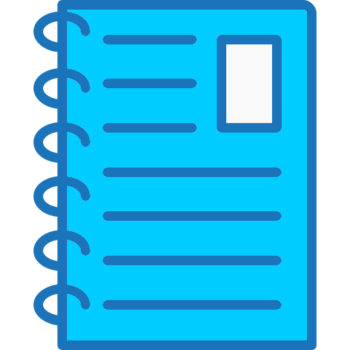 caderno Generic Blue Ícone