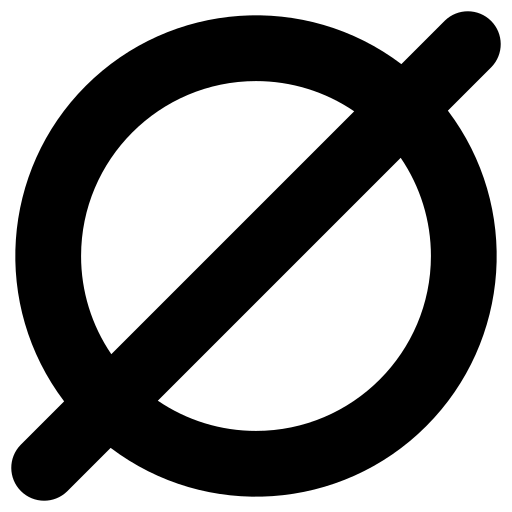 nul Generic Glyph icoon