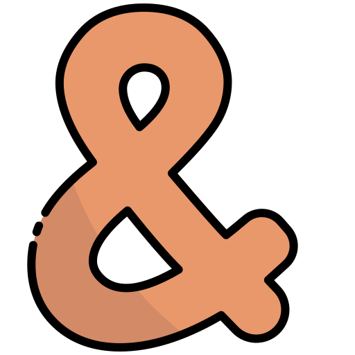ampersand Generic Outline Color icoon