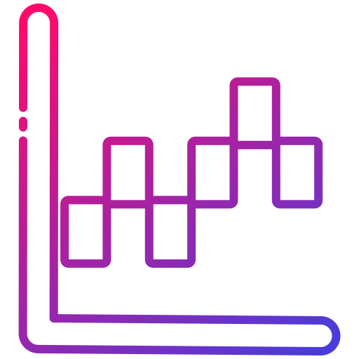renko-diagramm Generic Gradient icon
