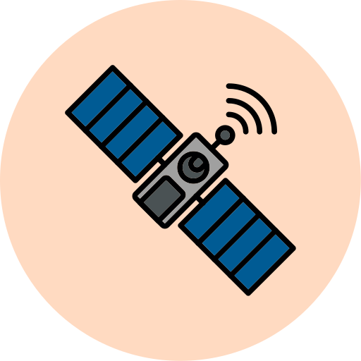 衛星 Generic Outline Color icon