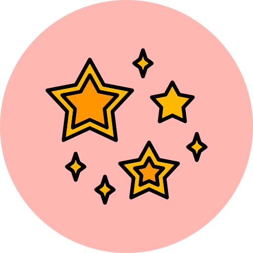 estrellas Generic Outline Color icono