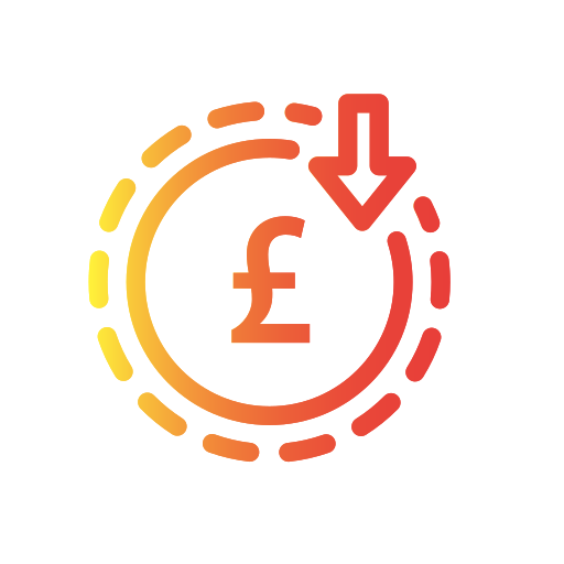 Pound currency Generic Gradient icon