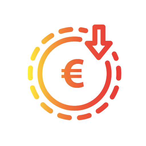 Euro coin Generic Gradient icon