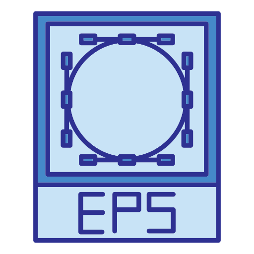 eps 파일 Generic Blue icon