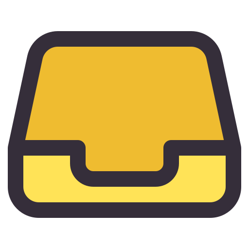 postvak in Generic Outline Color icoon