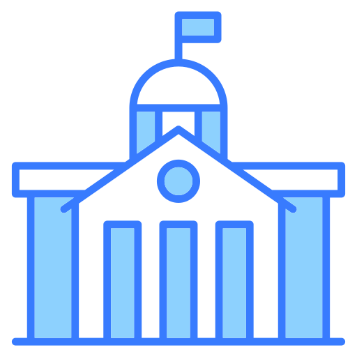 市役所 Generic Blue icon