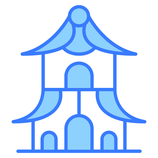 パゴダ Generic Blue icon