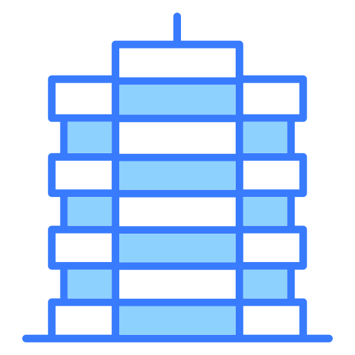 超高層ビル Generic Blue icon