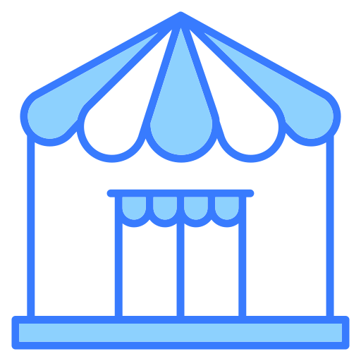 텐트 Generic Blue icon