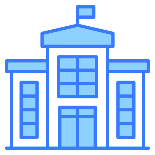 Police station Generic Blue icon