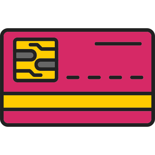 tarjeta electrónica Generic Outline Color icono