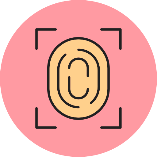 fingerabdruck Generic Outline Color icon