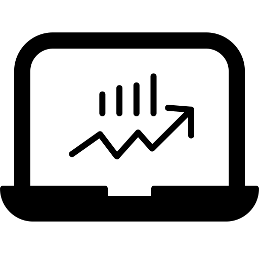 aandelen Generic Glyph icoon