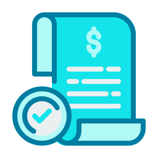 Invoice Generic Blue icon