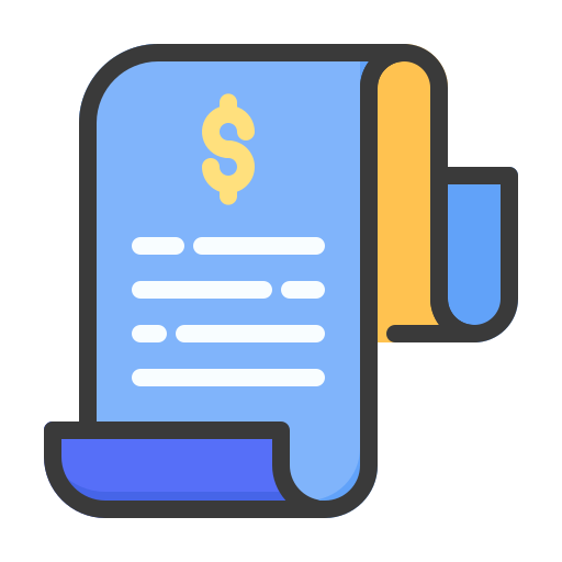 Invoice Generic Outline Color icon