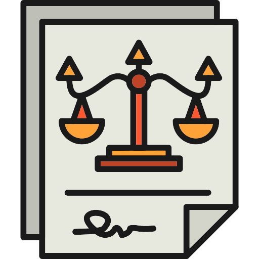 papel legal Generic Outline Color icono