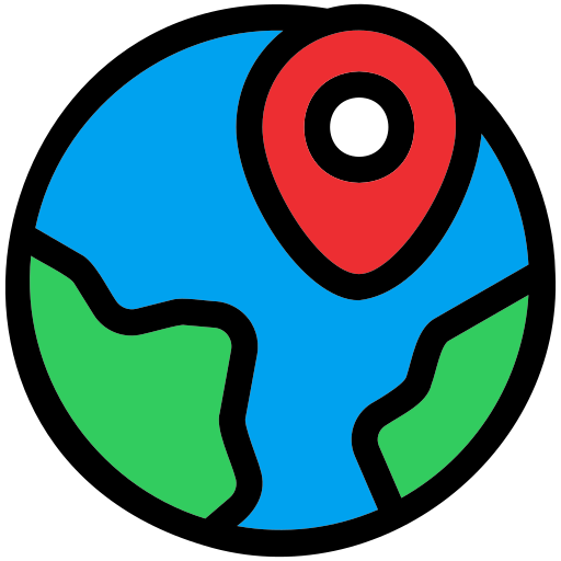 地図 Generic Outline Color icon