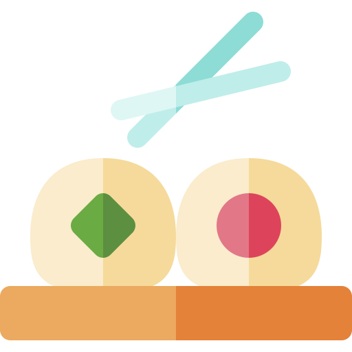 sushi rolle Basic Rounded Flat icon