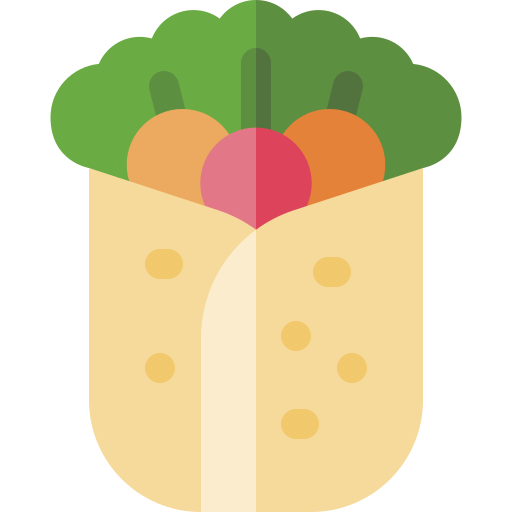 burrito Basic Rounded Flat ikona