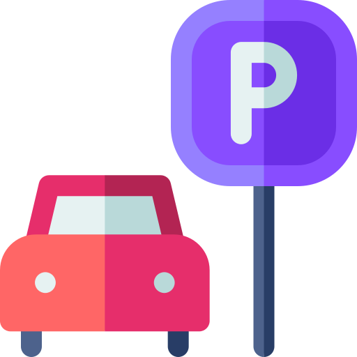 parking Basic Rounded Flat ikona
