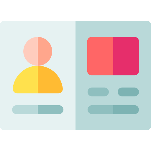 Driver license Basic Rounded Flat icon