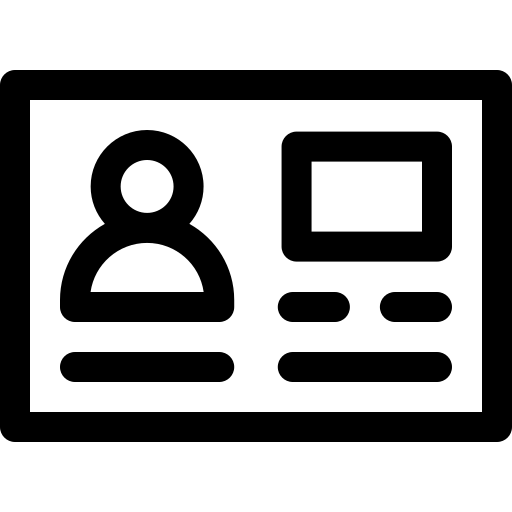 rijbewijs Basic Rounded Lineal icoon