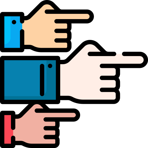 Finger pointing Special Lineal color icon