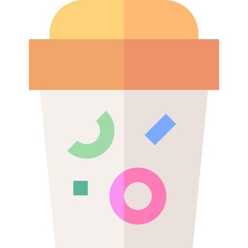 Coffee cup Basic Straight Flat icon