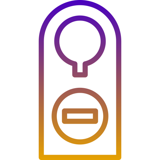 wieszak na drzwi Generic Gradient ikona
