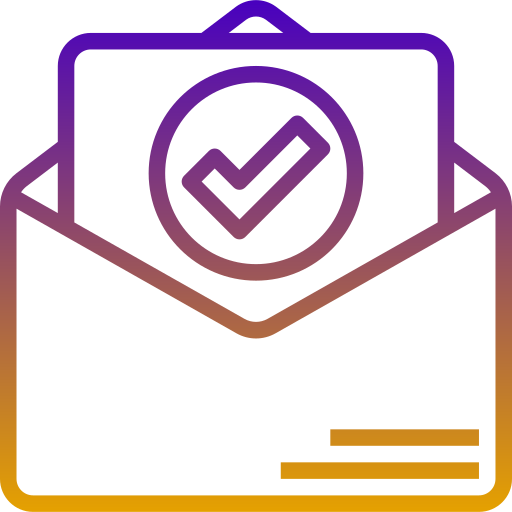 controleer mail Generic Gradient icoon