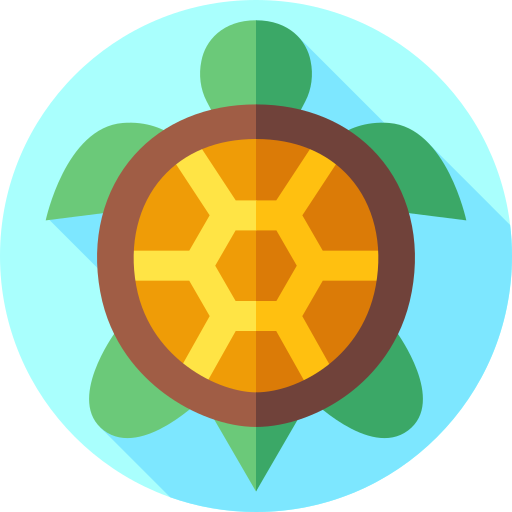 schildkröte Flat Circular Flat icon