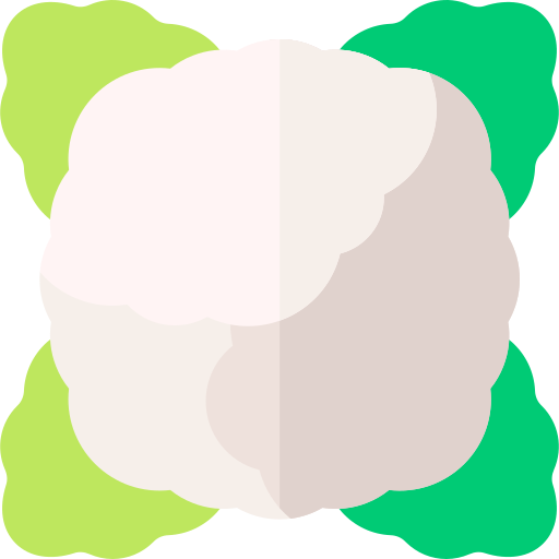 coliflor Basic Rounded Flat icono