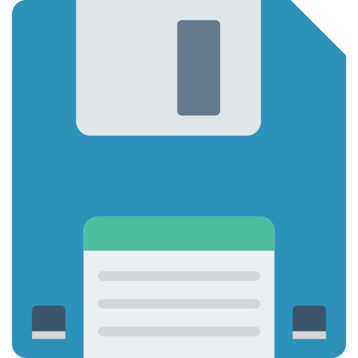 diskette Dinosoft Flat icon
