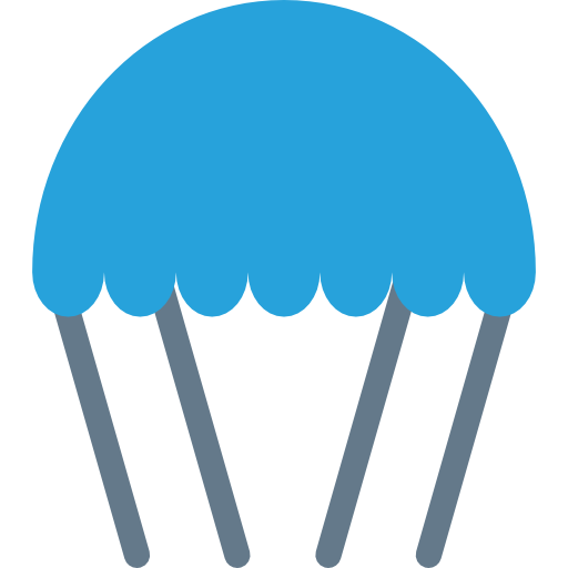 paracaídas Dinosoft Flat icono