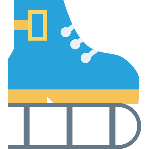 schaatsen Dinosoft Flat icoon
