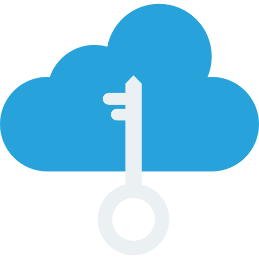 cloud computing Dinosoft Flat icoon